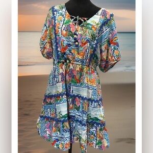 Vince Camuto Multicolor Floral Mini Dress PL